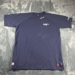 Ariat Men's FR Navy Short Sleeve Baselayer T-Shirt 10048853 L